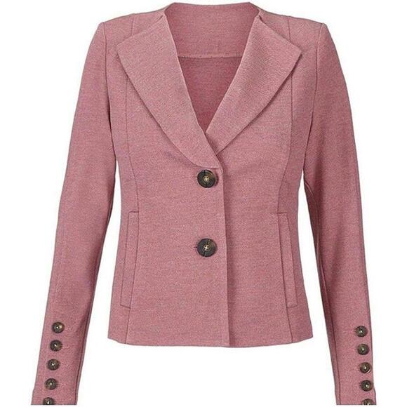 LKNW Cabi Pink Rose Applaud Blazer Jacket 3550 Size 6 - Picture 3 of 9